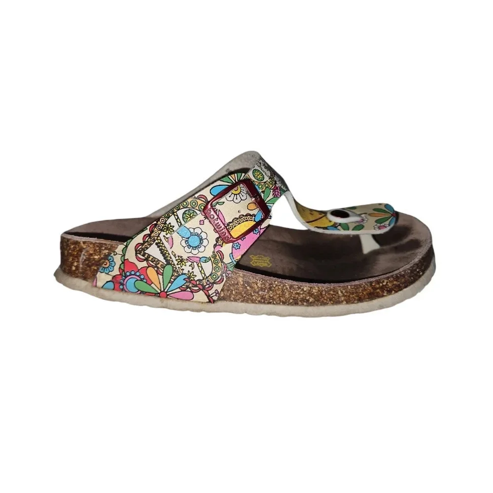 Hotwind Women's Floral Cork Sandal Size‎ 36